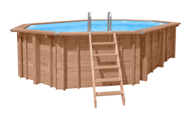 Abatec drewniany basen z drabinką