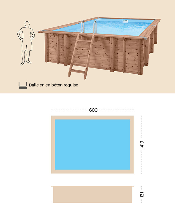 abatec wooden pool dessin technique summer oasis