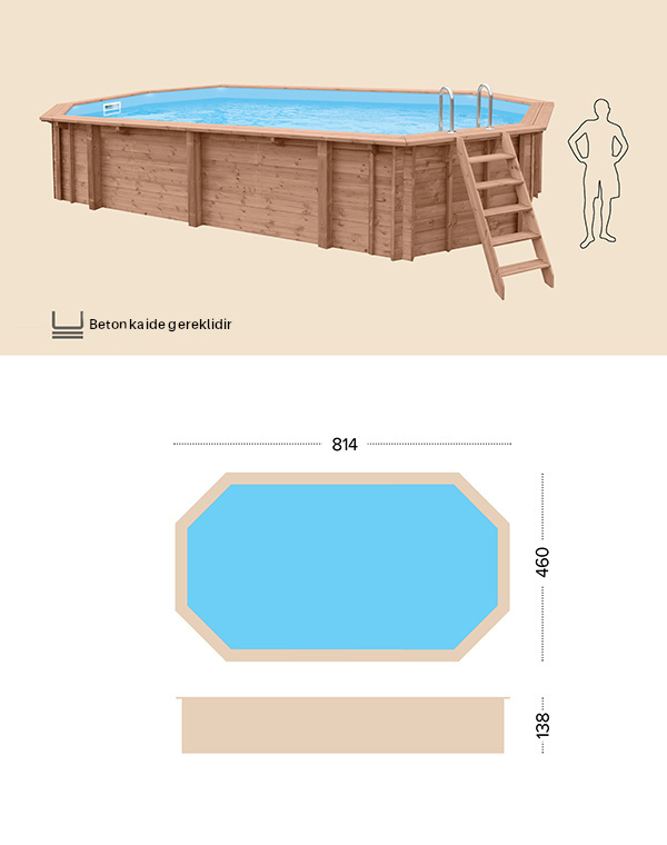 abatec wooden pools Teknik Cizim Pacific Paradise