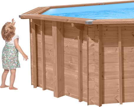 Wooden pool child safety first